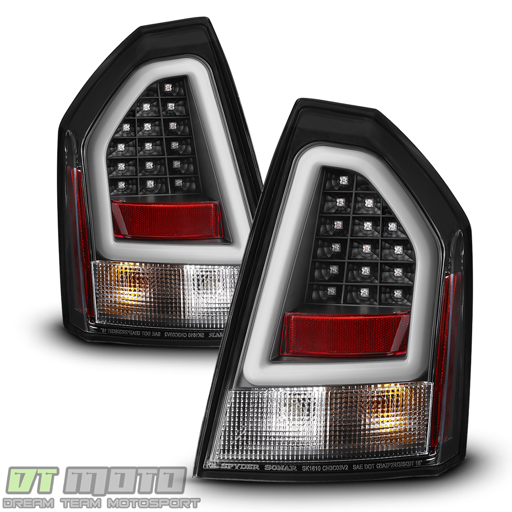 2005-2007 Chrysler 300C SRT Black Lumileds LED Pyro Tube Tail
