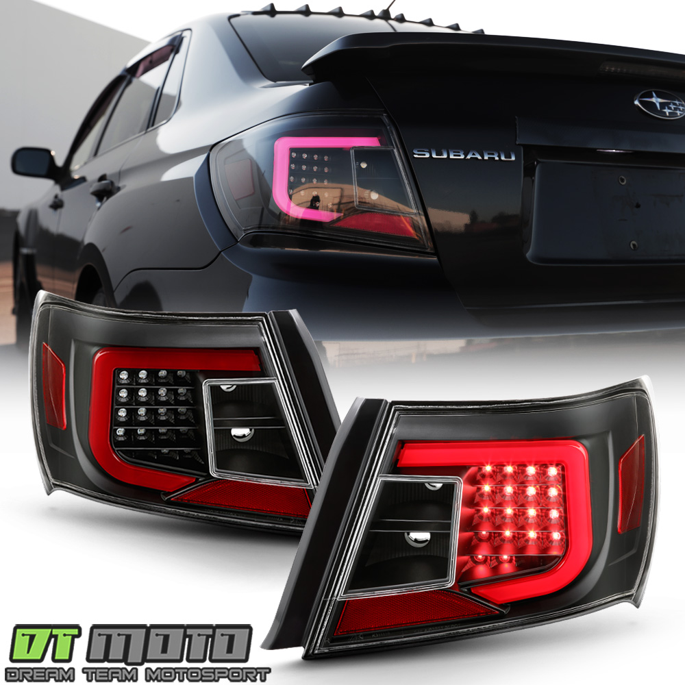 Black LED Tube Tail Lights Lamps Upgrade For 2008-2011 Subaru